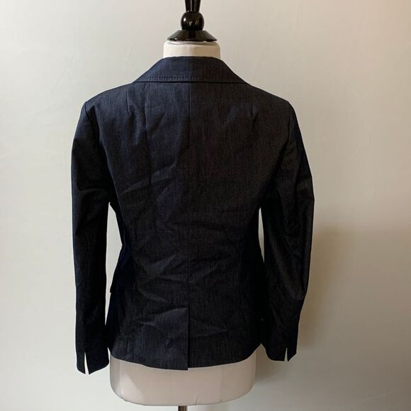 TALBOTS Denim Petites Blazer Size 6 - Picture 2 of 7